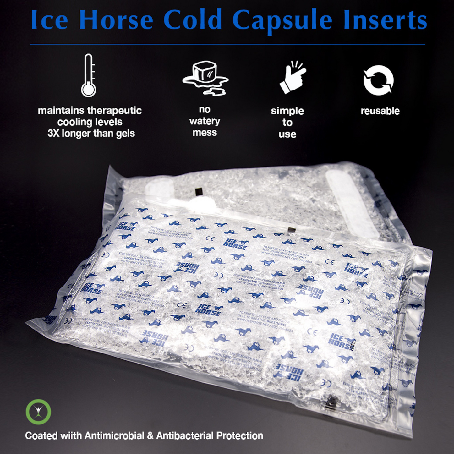Ice Horse - Knee Wraps- With Anti-Migration Suspender