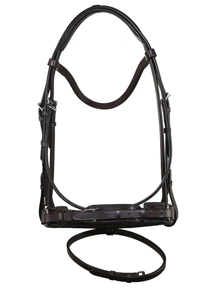 Grewal Equestrian - Cologne Snaffle Bridle with Beaded Browband