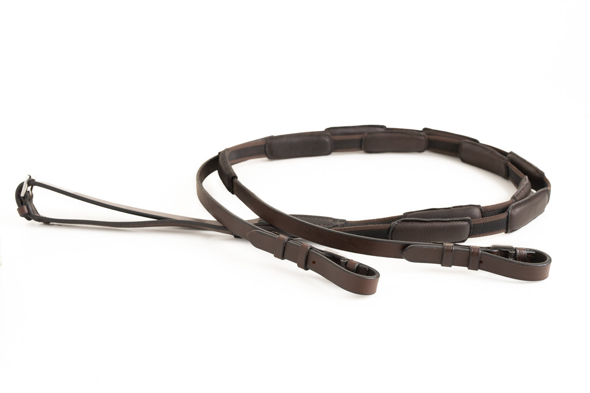 Correct Connect - Comfort Connect Rein - Intermittent Padding for Equal Rein Length and Hand Support