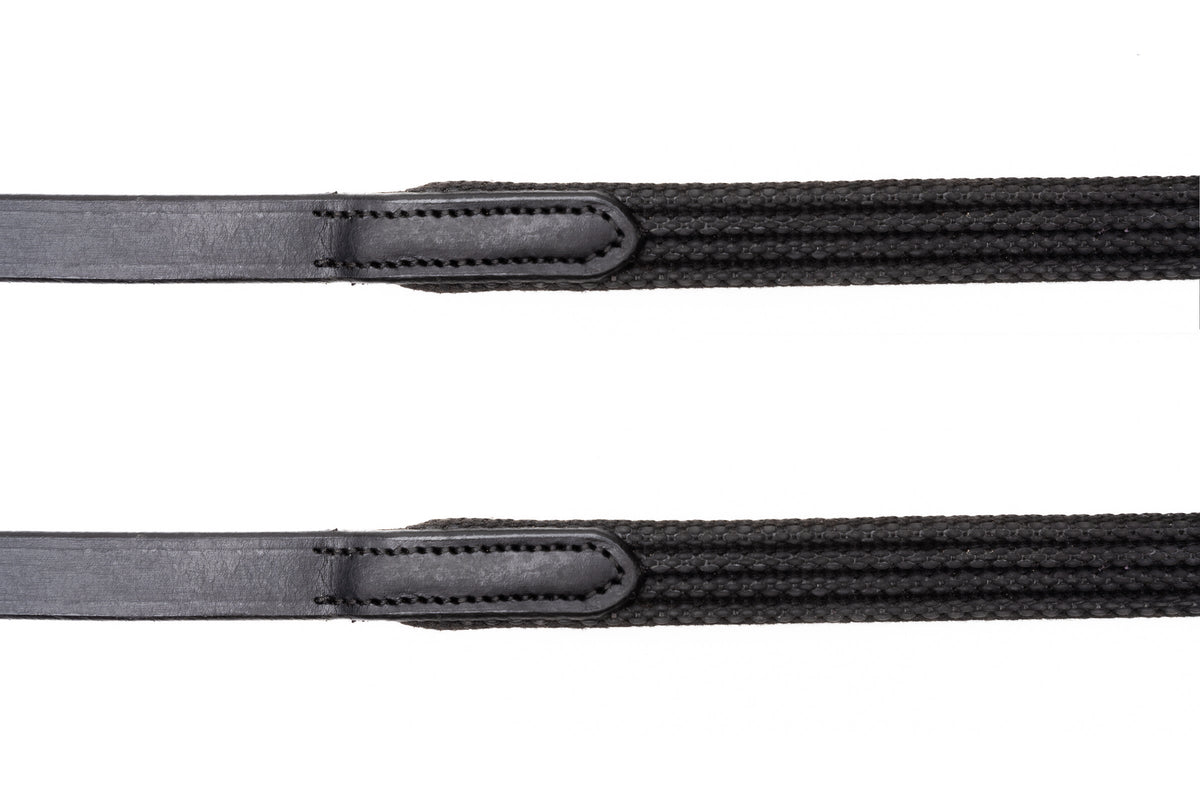 Correct Connect - Sure Grip Rubber Rein with 1" Hand Stop