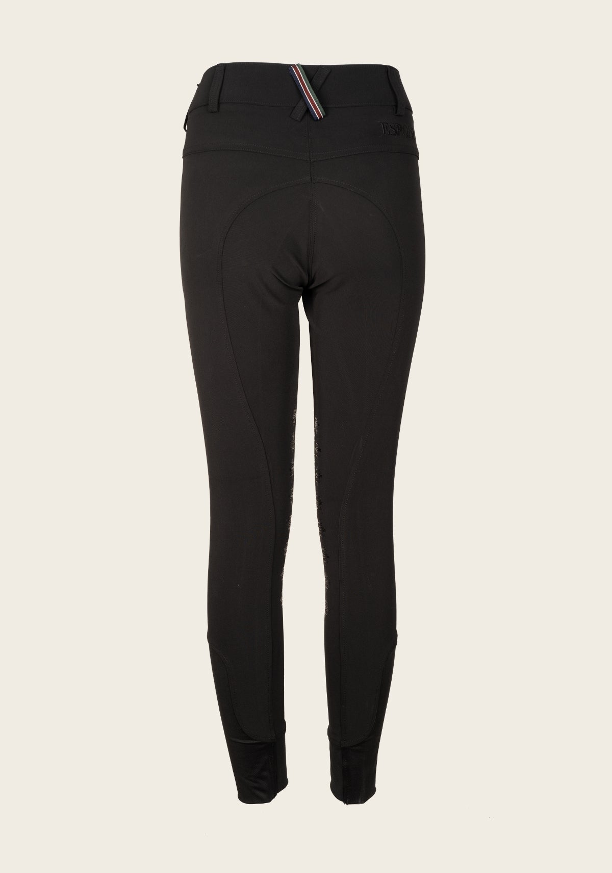 Espoir  - Coquet High Waist Coolmax Black Knee Patch Breeches