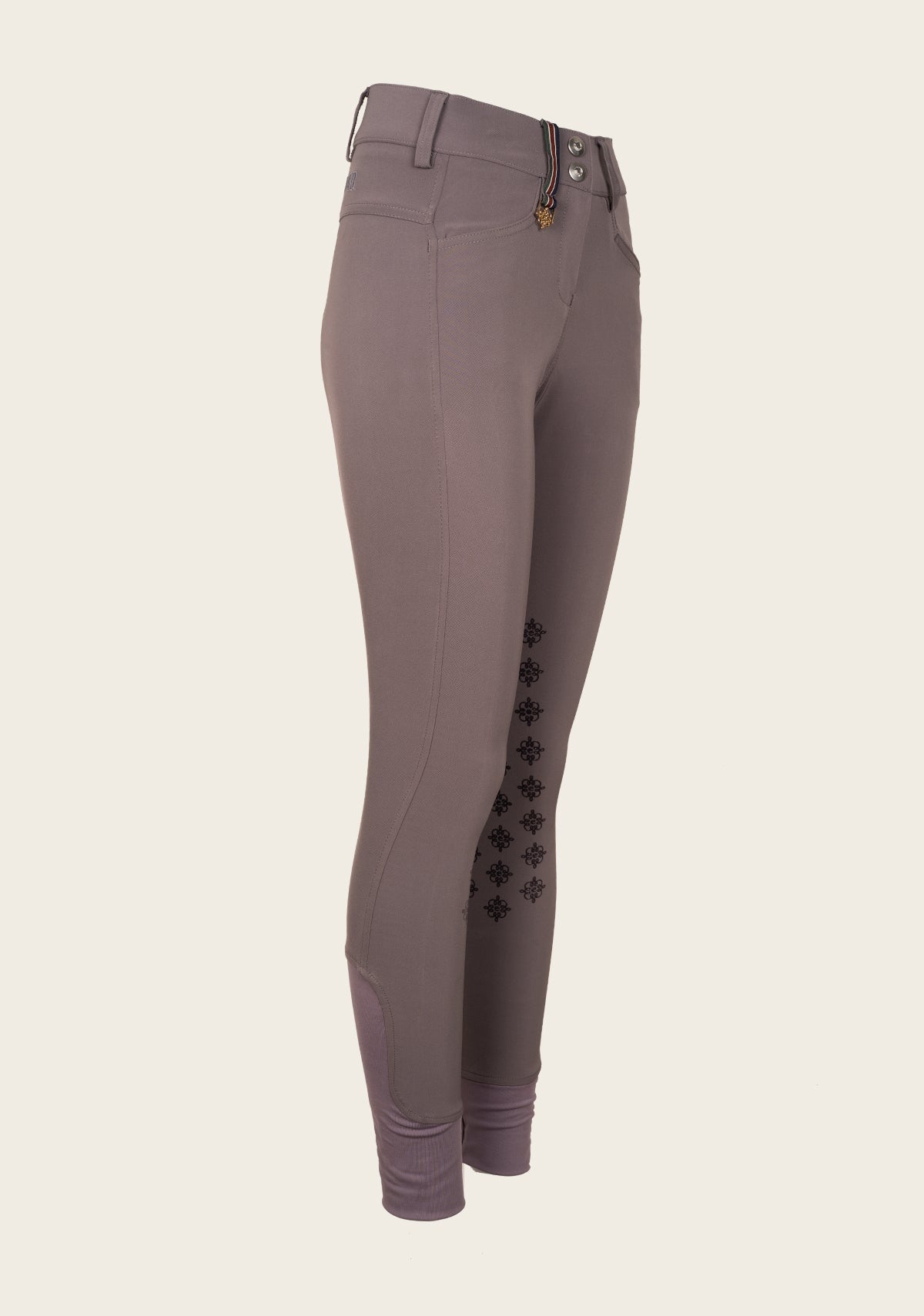 Espoir - Coquet High Waist Coolmax Poppyseed Knee Patch Breeches