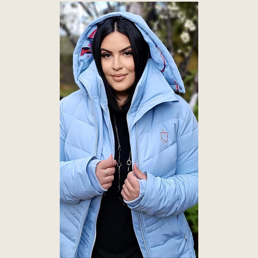 Dressage Queen Dream - Ice Blue Duck Down Riding Jacket