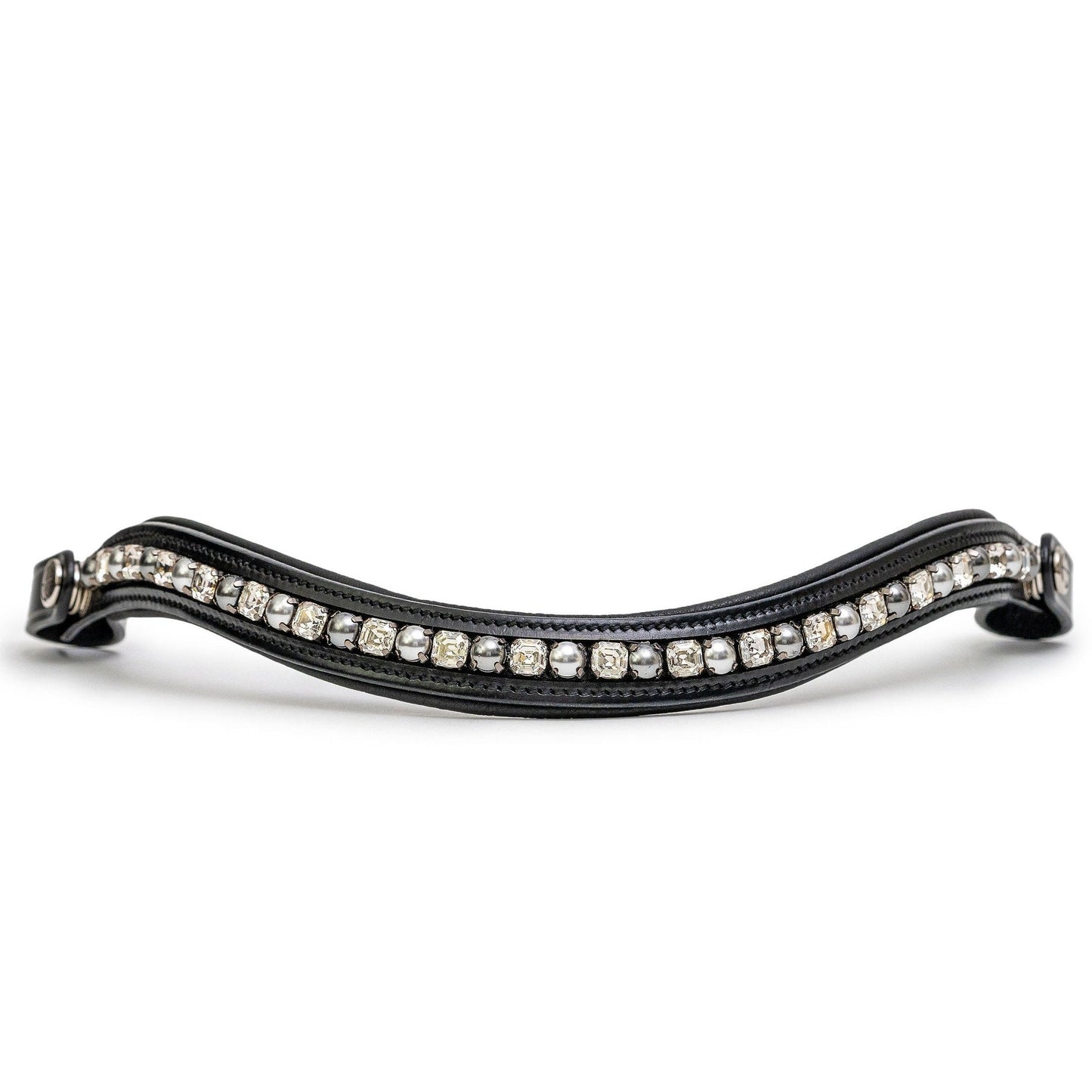 Halter Ego - The Brixton Snaffle Bridle - Black Leather Anatomical Snaffle Bridle