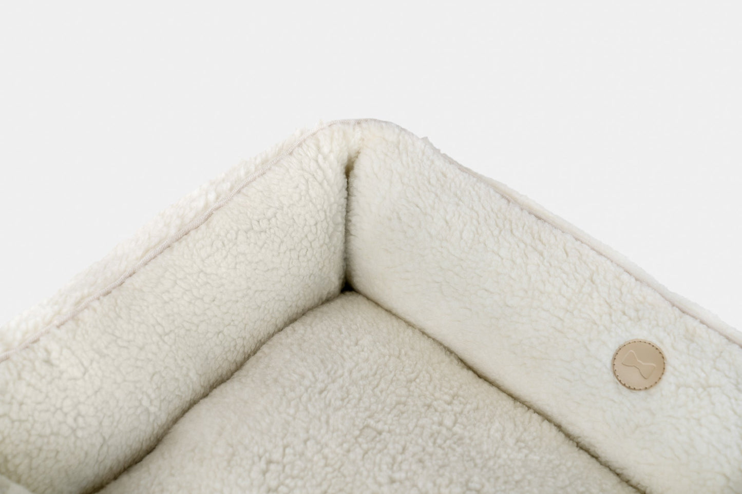 Chester & Lee Furry Sleeper Dog Bed Beige