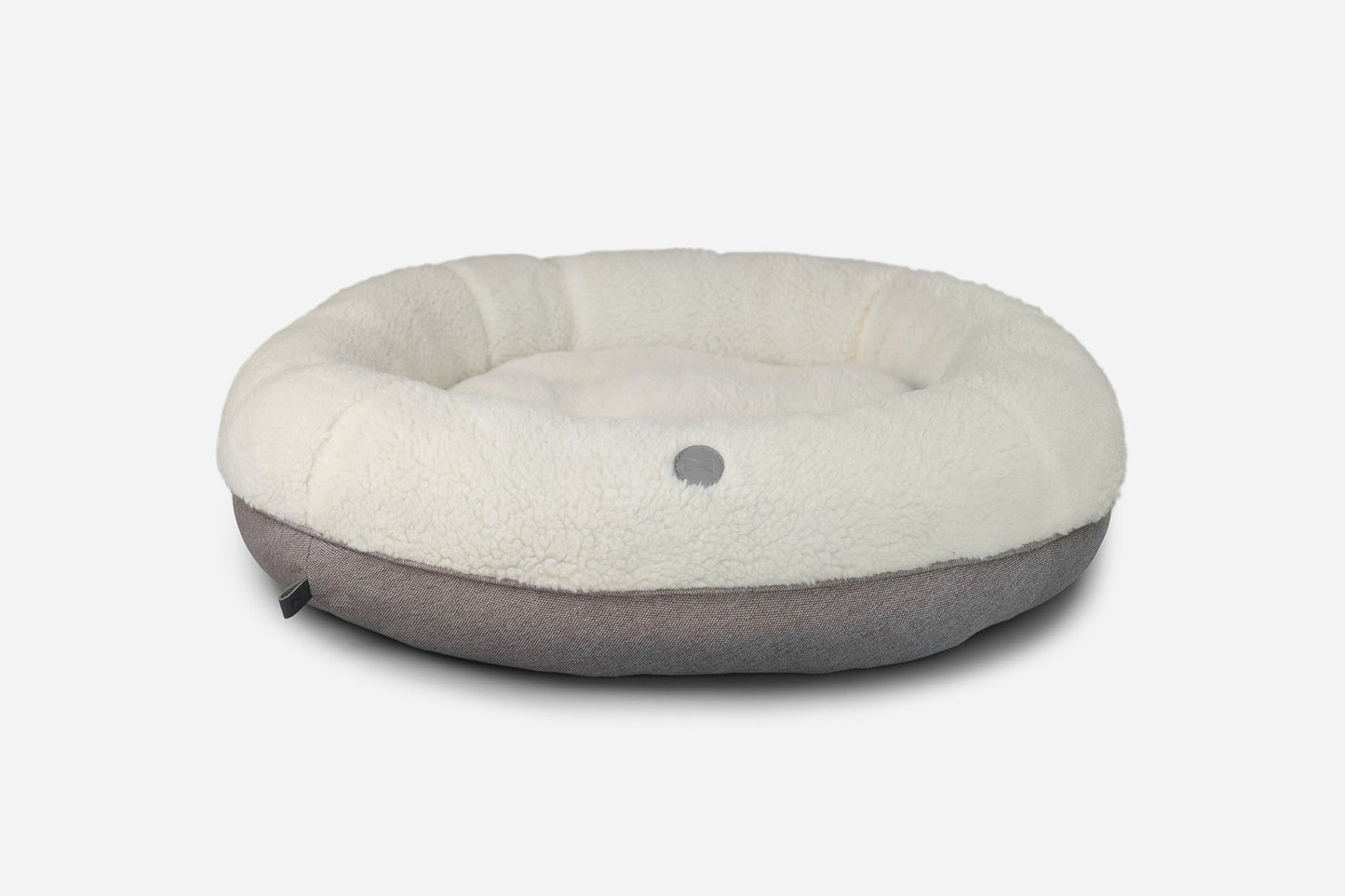 Chester & Lee Furry Beige Donut Dog Bed