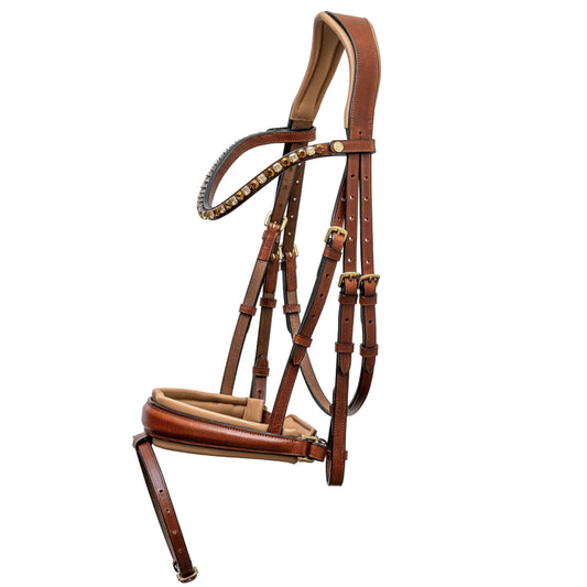 Halter Ego - The Dakar - Cognac Leather Snaffle Bridle