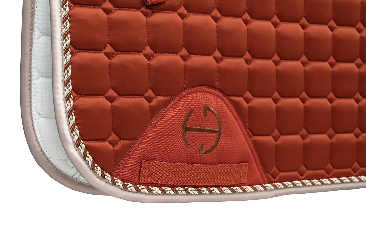 Halter Ego - Satin Classic Dressage Saddle Pad - Rust