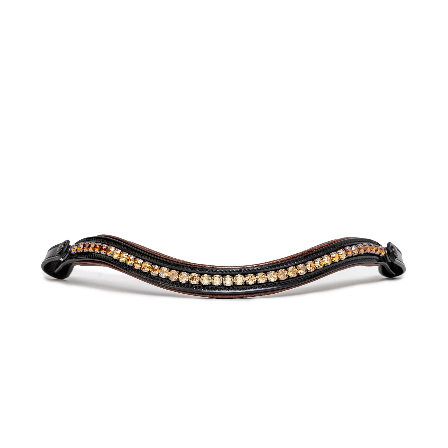 Halter Ego - The Palermo Black Patent Leather Snaffle with Brown Padding