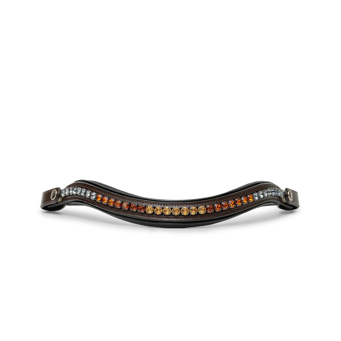 Halter Ego - The Sarah - Maple Brown Leather Snaffle Bridle with Removable Flash