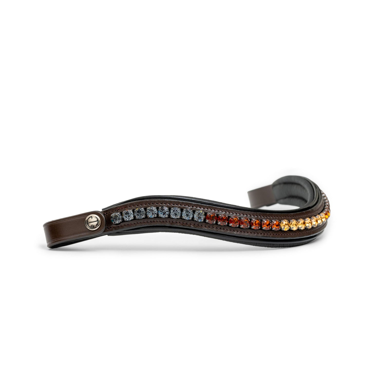 Halter Ego - The Sarah - Maple Brown Leather Snaffle Bridle with Removable Flash