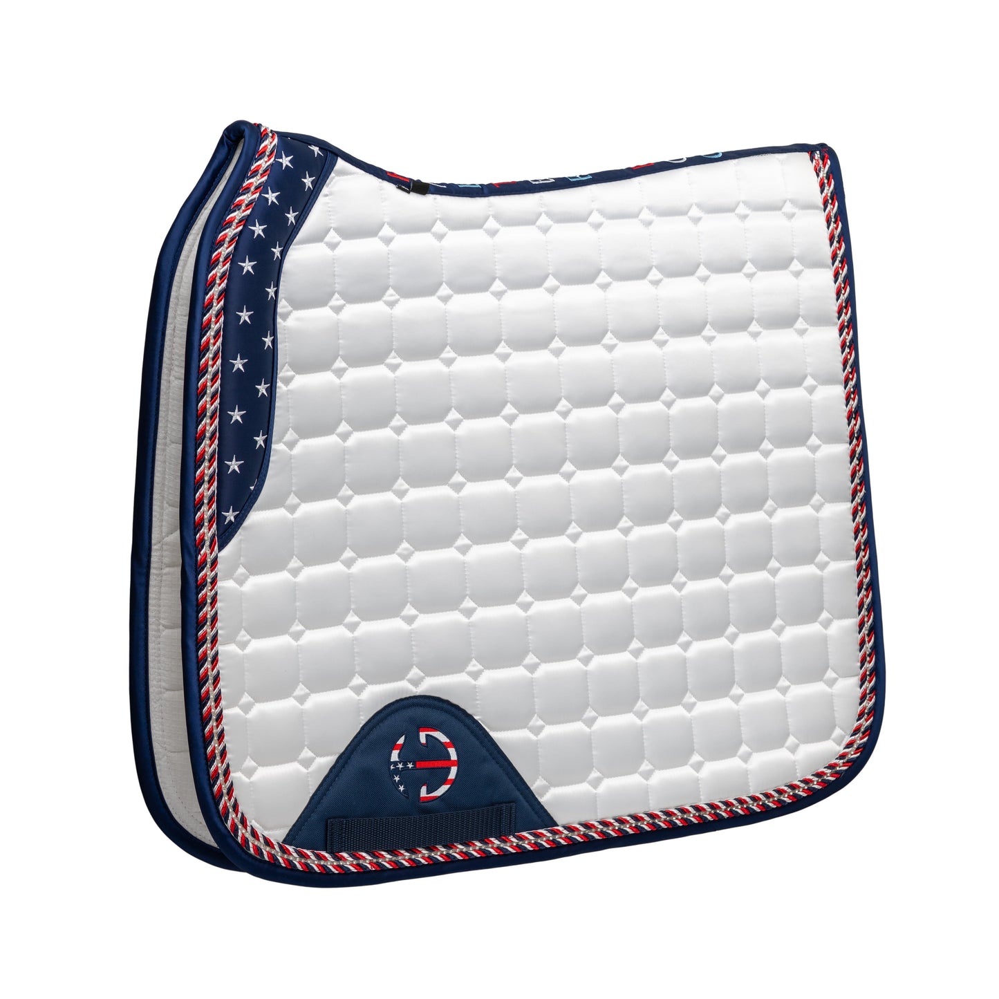 Halter Ego - Limited Edition TEAM USA Satin Classic Dressage Saddle Pad (Cob)
