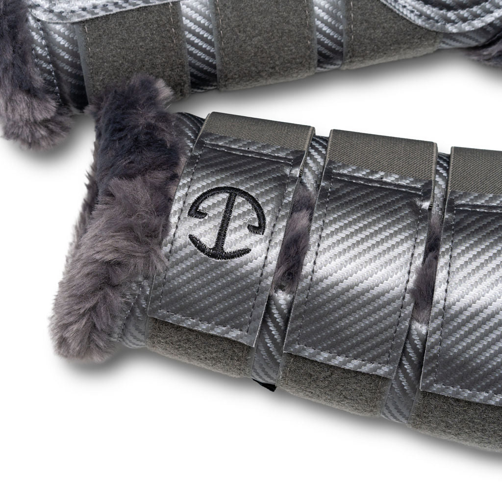 Halter Ego - Metallics Collection: Carbon Tech Brushing Boots - Platinum