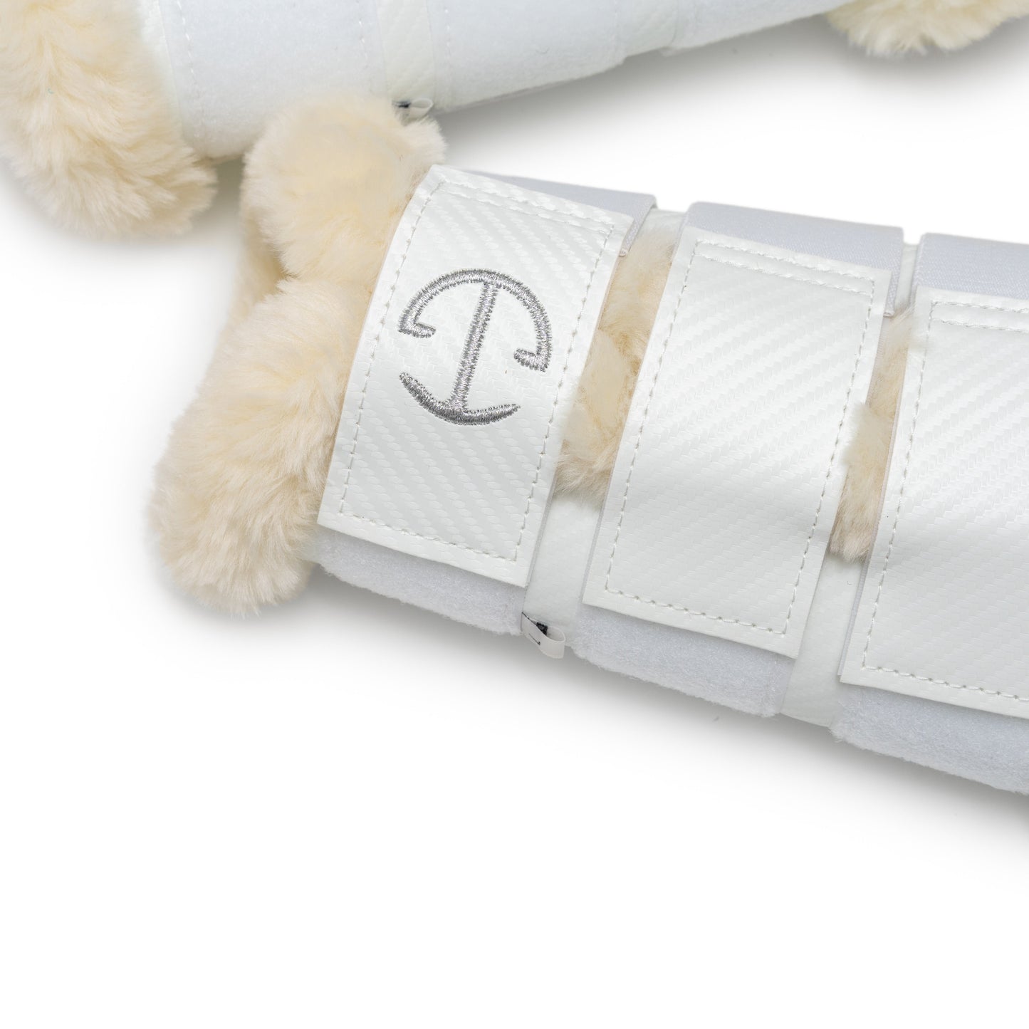 Halter Ego - Carbon Tech Collection MESH LINED Brushing Boots - White / Natural