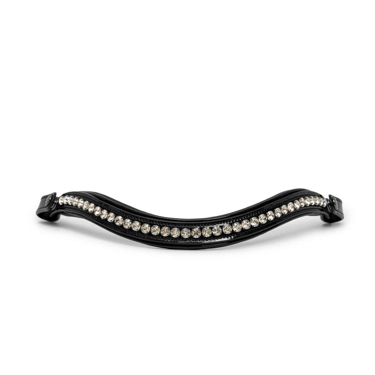 Halter Ego - Valentina Black Patent Sparkle Snaffle Bridle