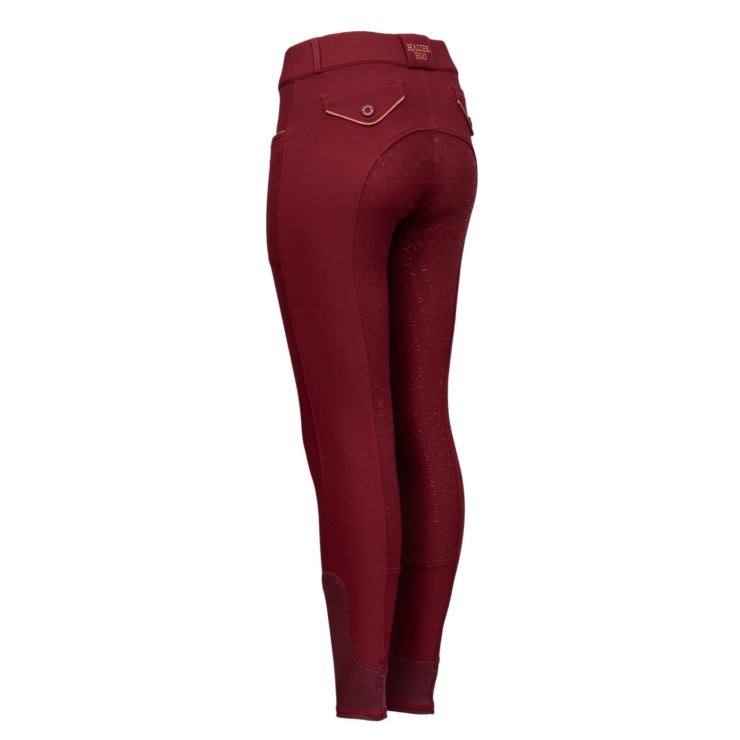 Halter Ego - Evolution Full Seat Breeches - Barn Red - MID WAIST