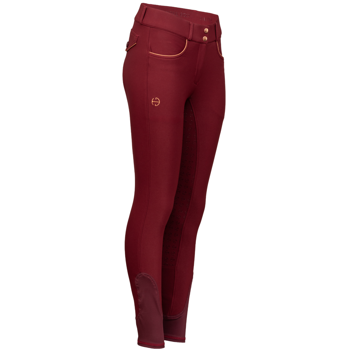 Halter Ego - Evolution Full Seat Breeches - Barn Red - MID WAIST