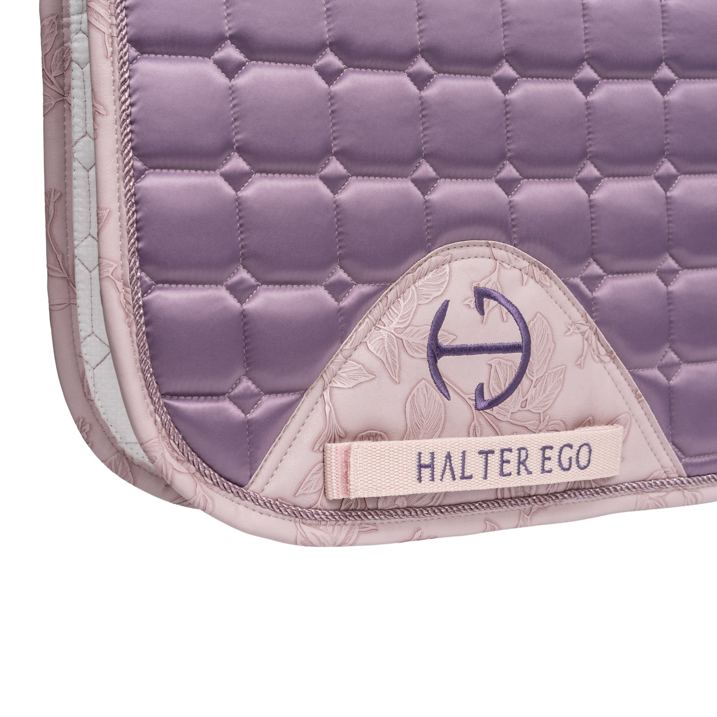 Halter Ego - Romance Collection Satin Classic Jump Saddle Pad - Orchid Mist