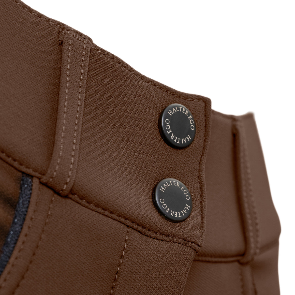 Halter Ego - Evolution Contrast Full Seat Breeches - Dark Rum & Jet Black Seat