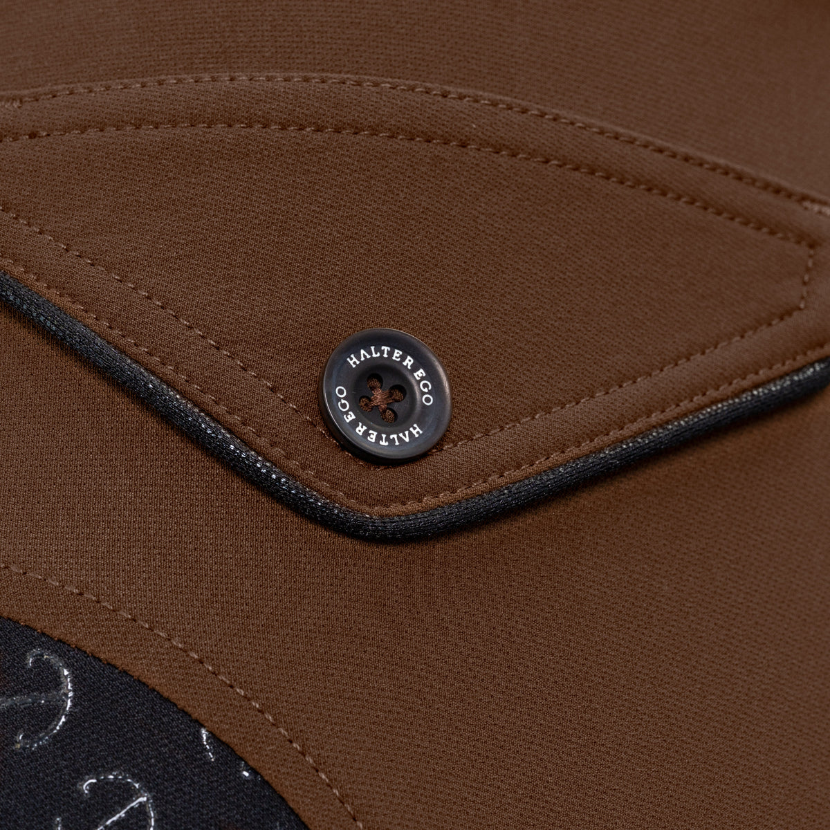 Halter Ego - Evolution Contrast Full Seat Breeches - Dark Rum & Jet Black Seat