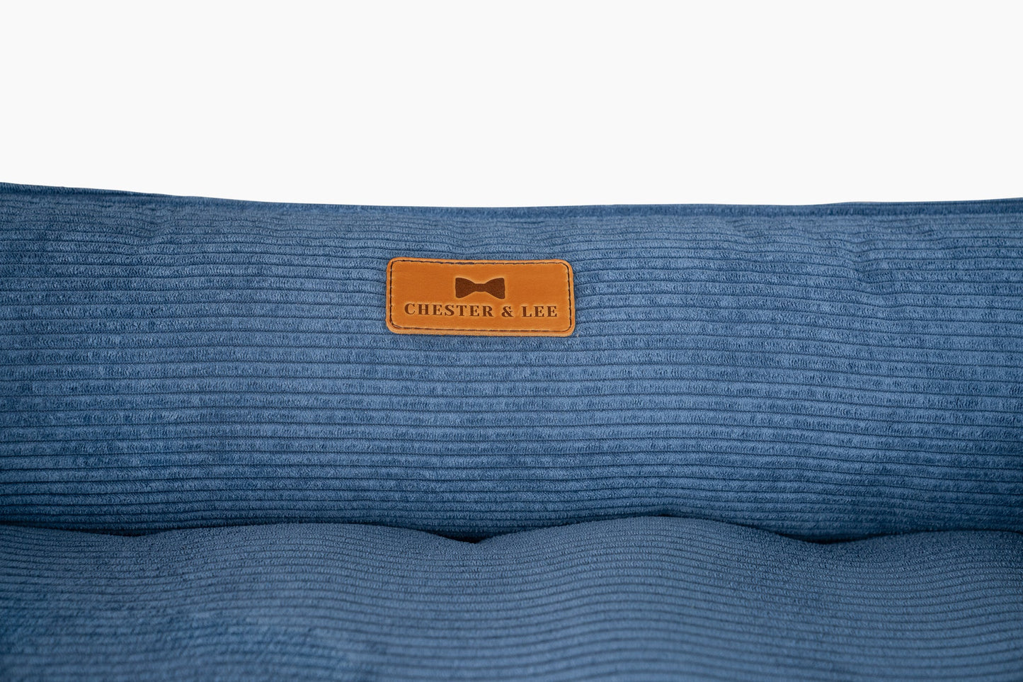 Chester & Lee Fancy Corduroy Sleeper Dog Bed Blue