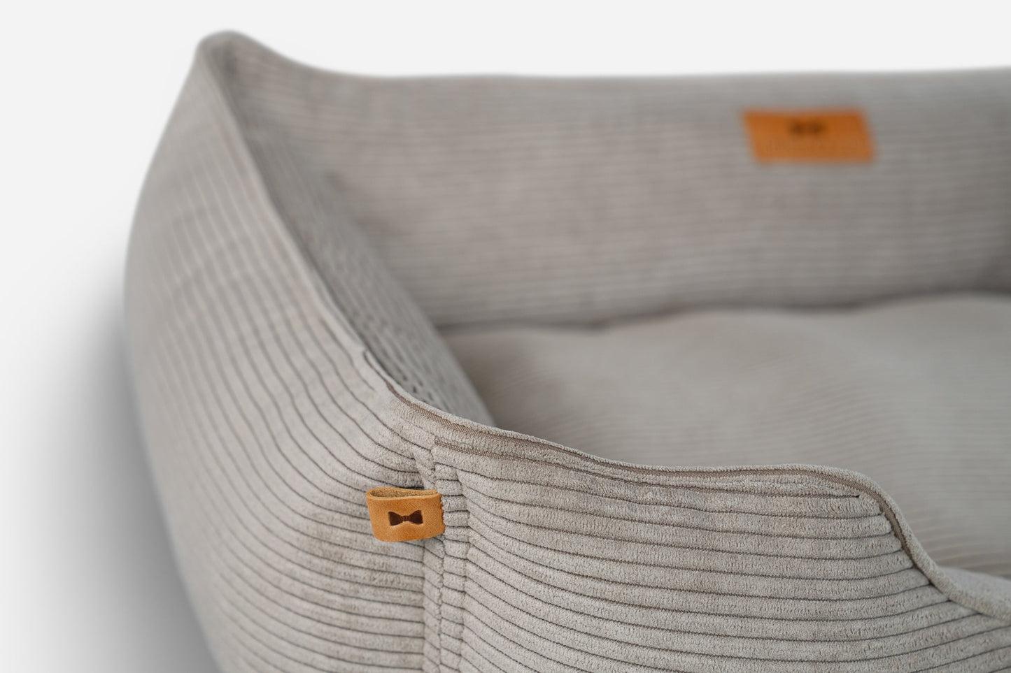 Chester & Lee Fancy Corduroy Sleeper Dog Bed Taupe