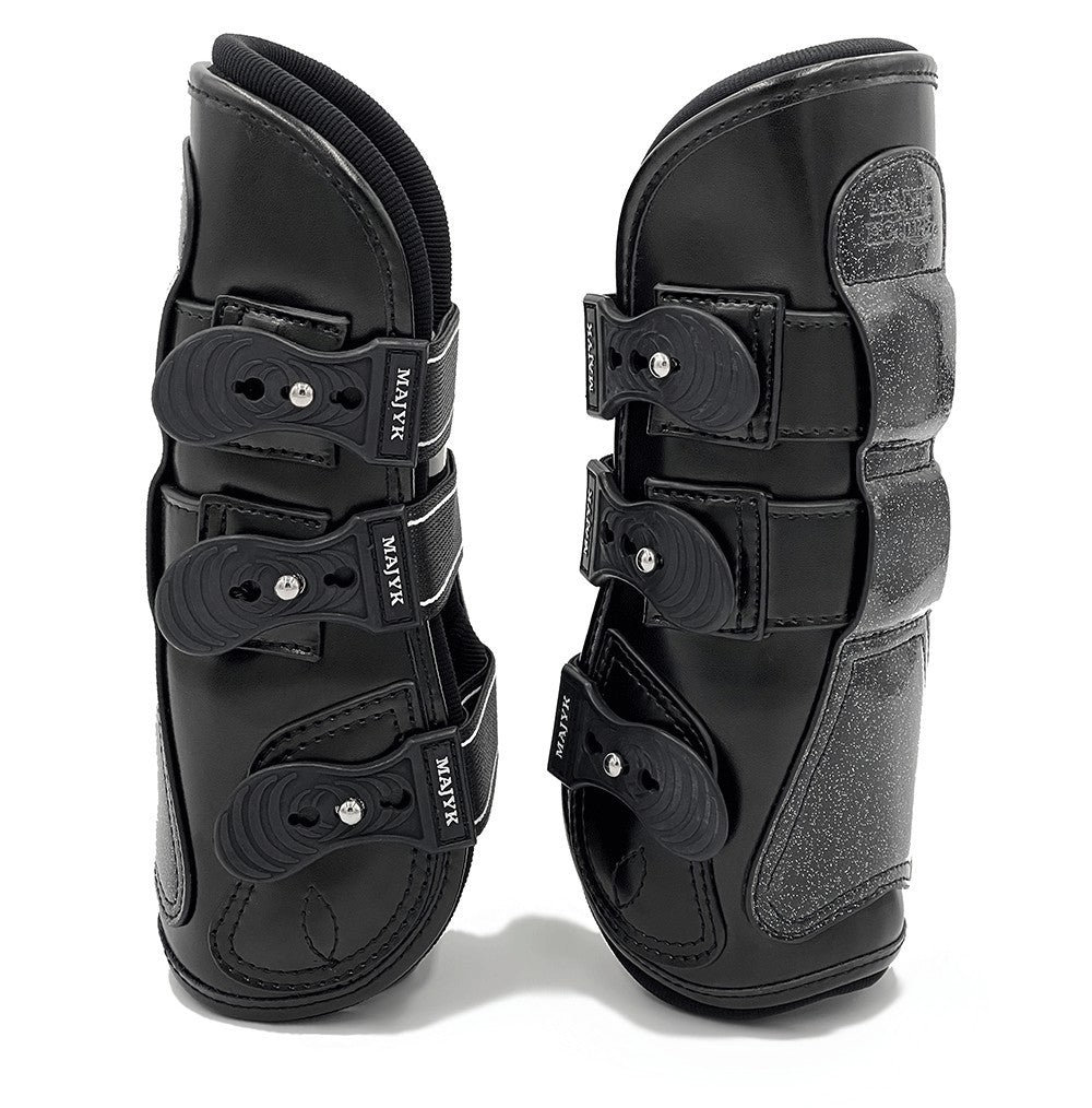 Majyk Equipe - Estrella' Sparkle Leather Tendon Boots