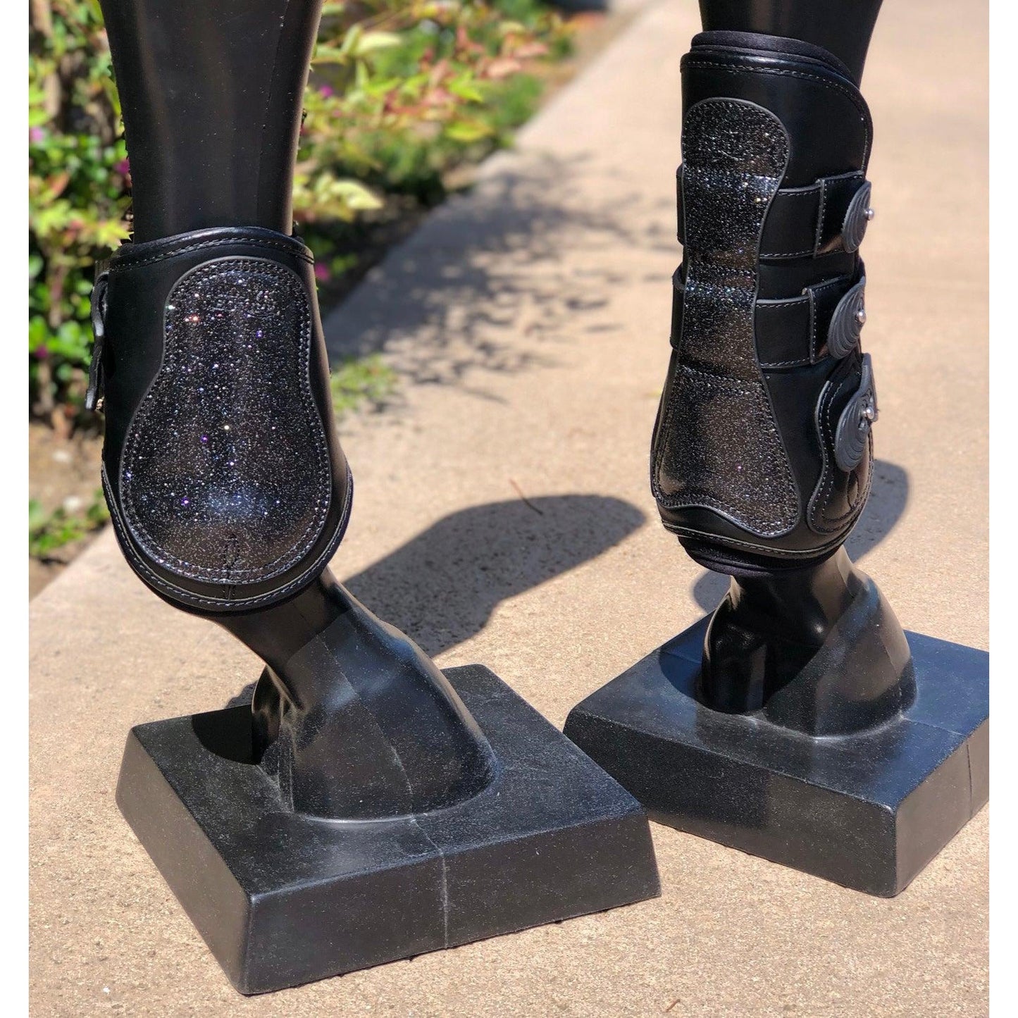Majyk Equipe - Estrella' Sparkle Leather Tendon Boots