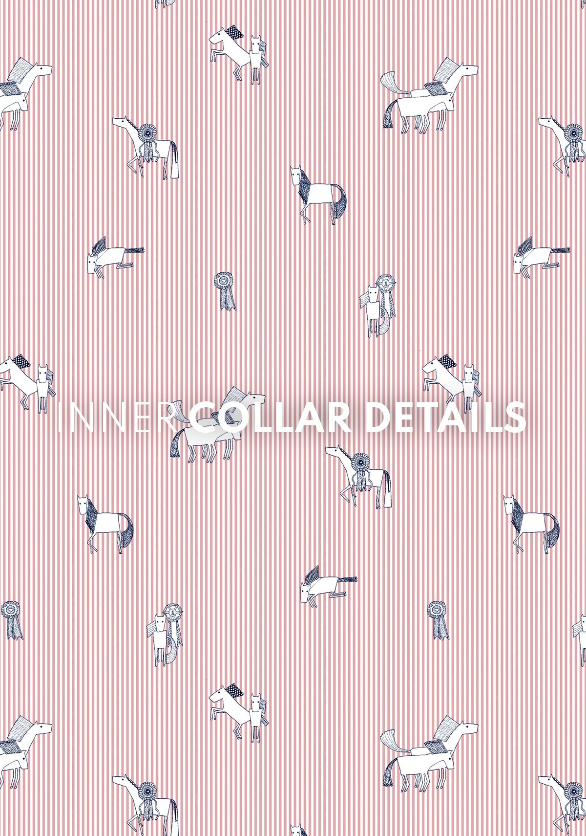 Espoir - Stripes in Rose Short Pleated Long Sleeve Show Shirt