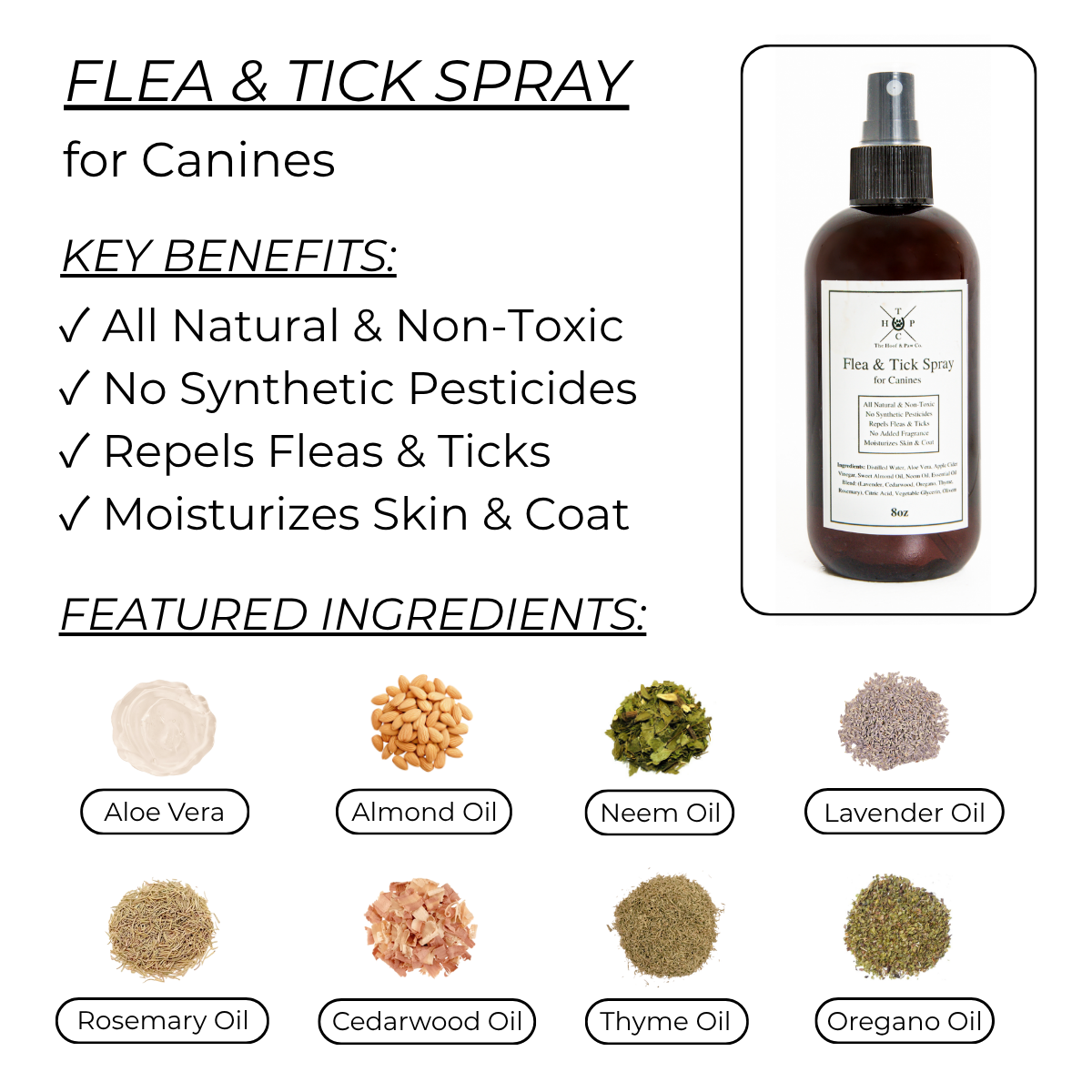The Hoof & Paw Co. Flea & Tick Spray for Dogs