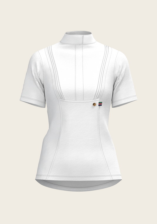 Espoir - Short Pleated Short Sleeve Show Shirt