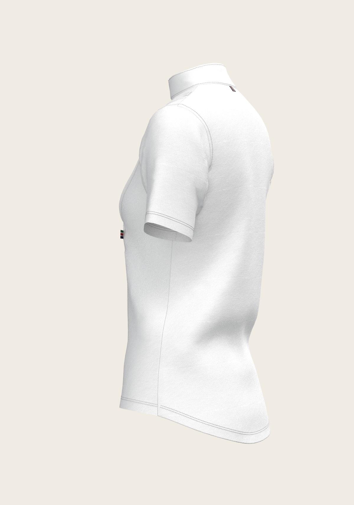 Espoir - Short Pleated Short Sleeve Show Shirt