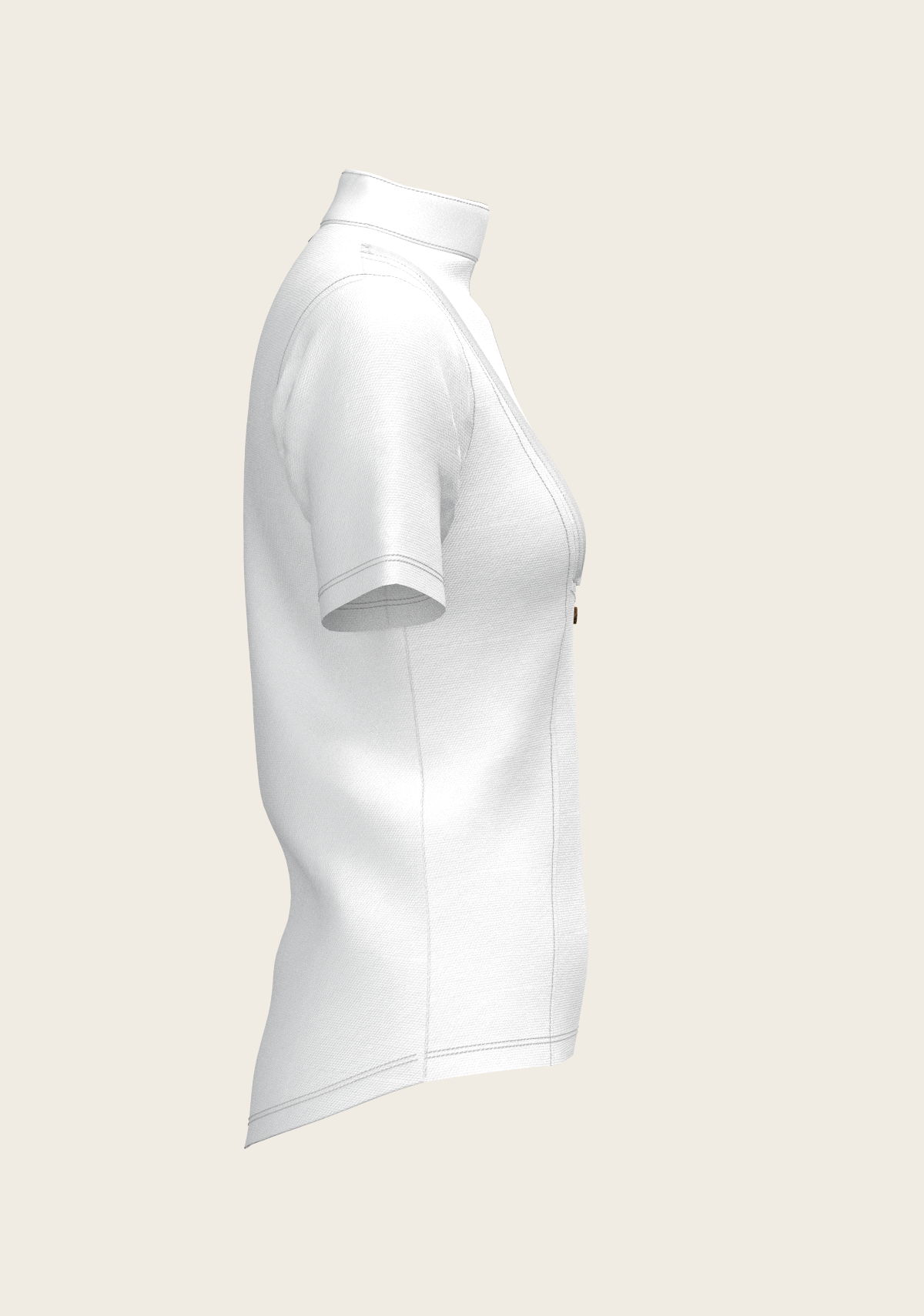 Espoir - Short Pleated Short Sleeve Show Shirt