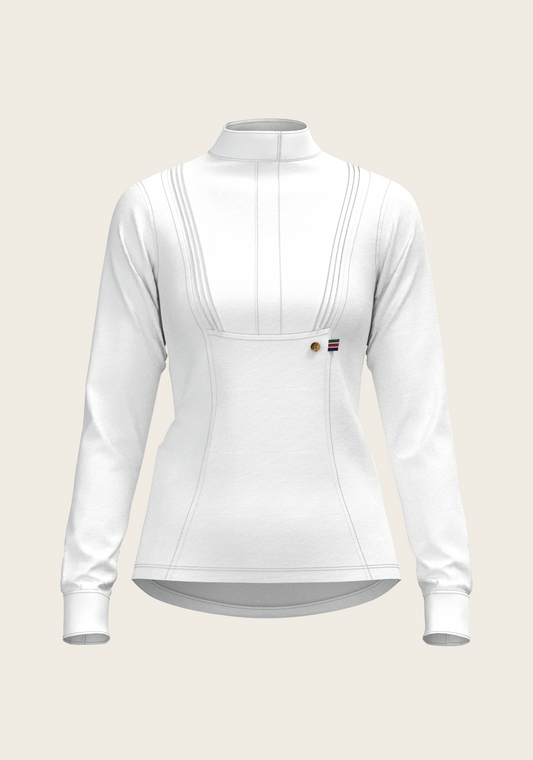 Espoir - Short Pleated Long Sleeve Show Shirt