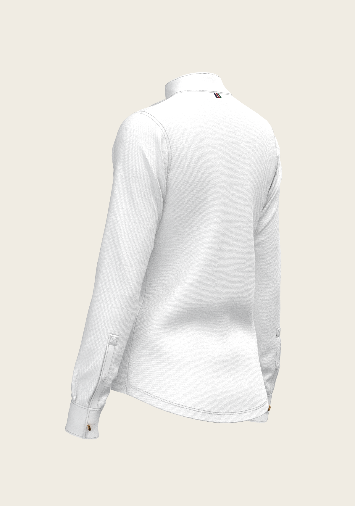 Espoir - Short Pleated Long Sleeve Show Shirt