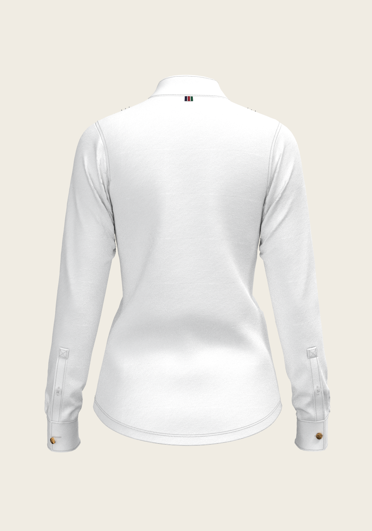 Espoir - Short Pleated Long Sleeve Show Shirt