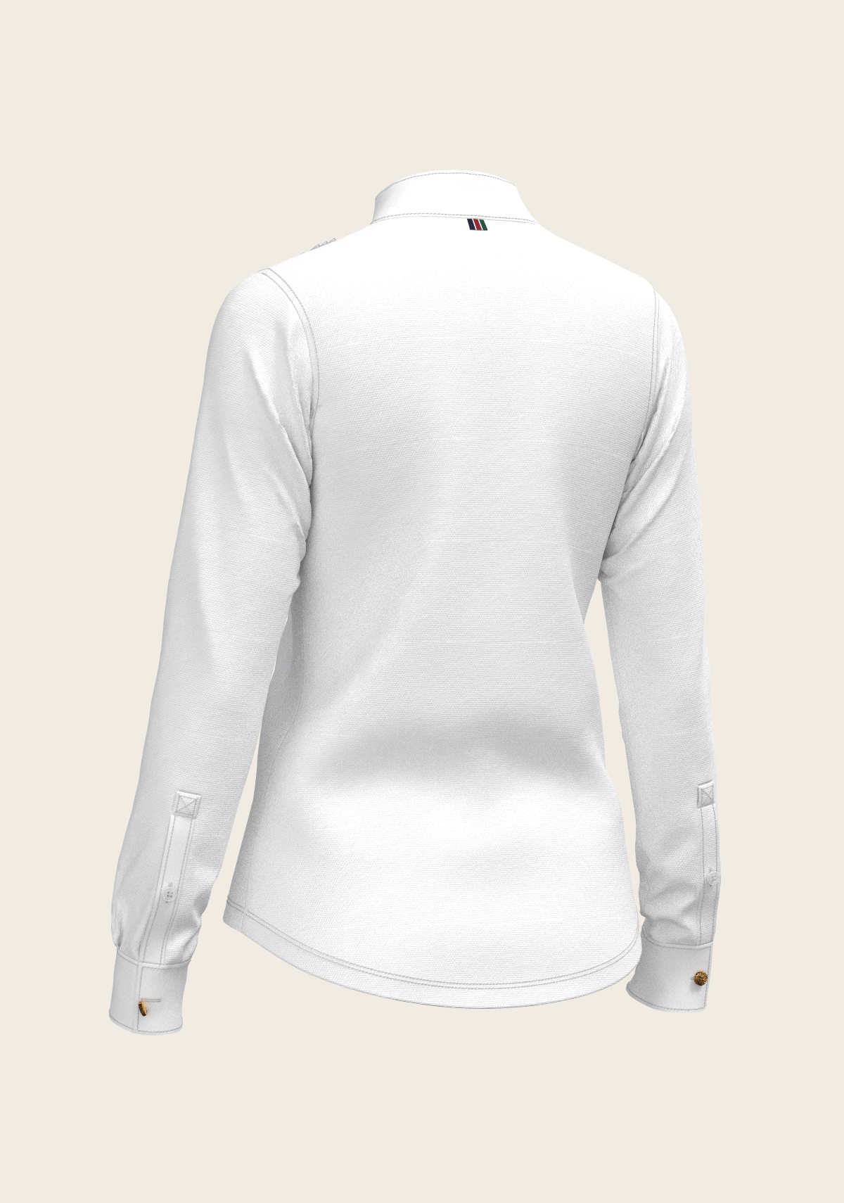 Espoir - Short Pleated Long Sleeve Show Shirt