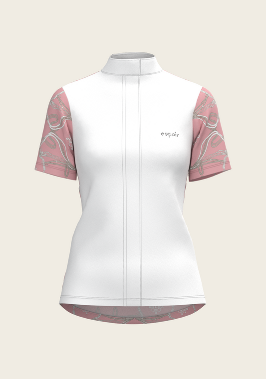 Espoir - Roped Bridles on Rose Short Sleeve Show Shirt