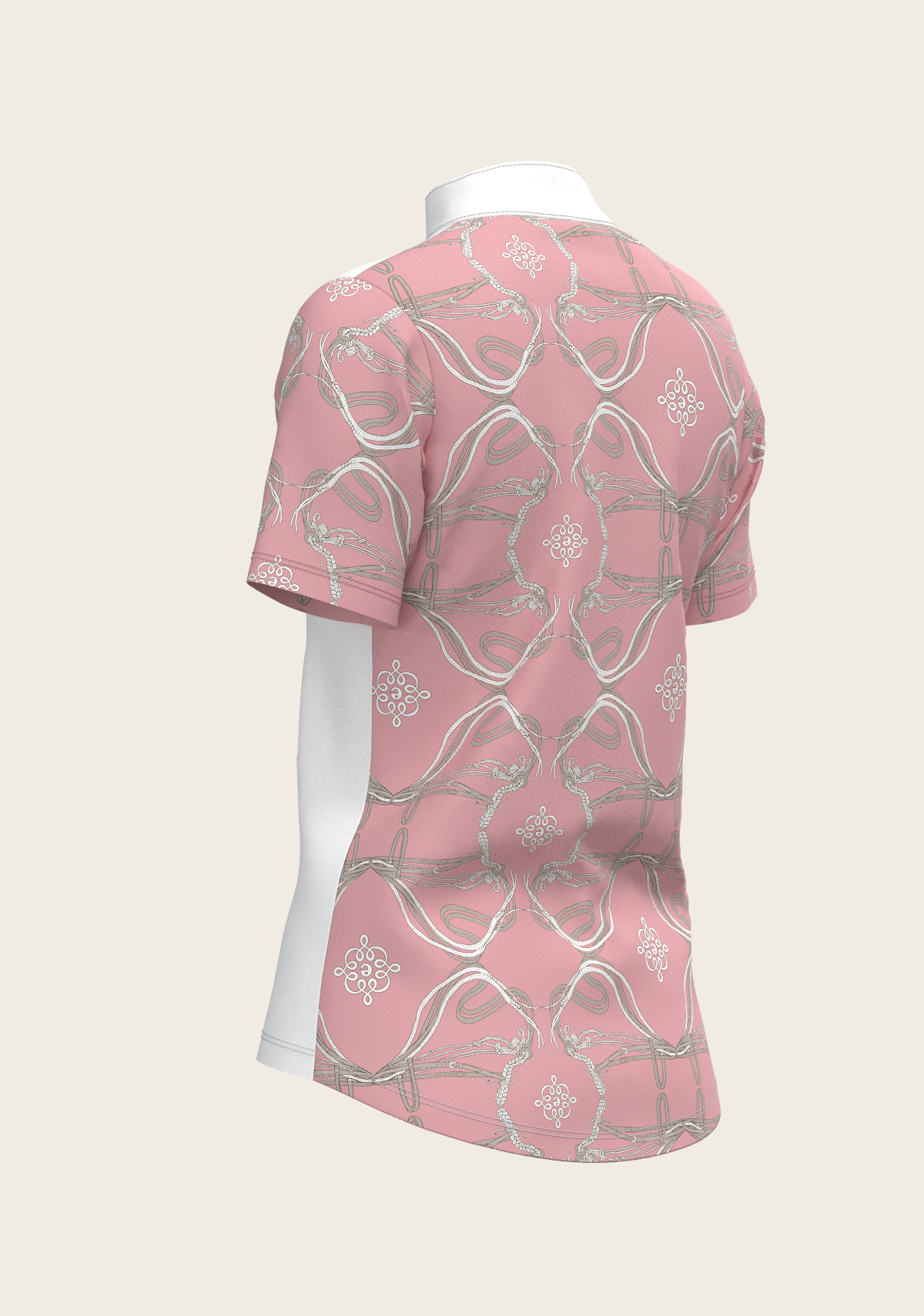 Espoir - Roped Bridles on Rose Short Sleeve Show Shirt