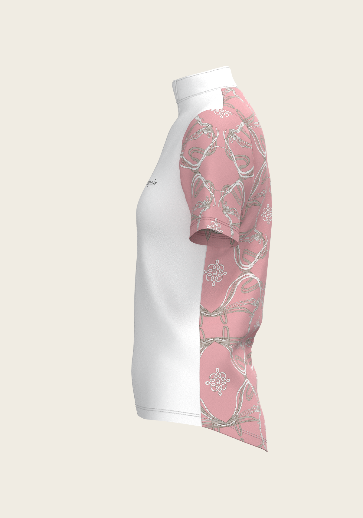 Espoir - Roped Bridles on Rose Short Sleeve Show Shirt