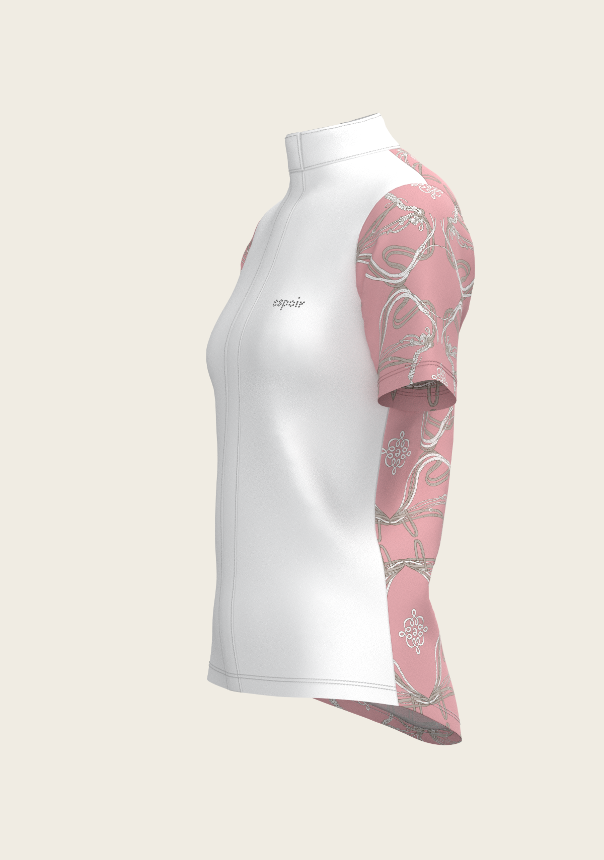 Espoir - Roped Bridles on Rose Short Sleeve Show Shirt