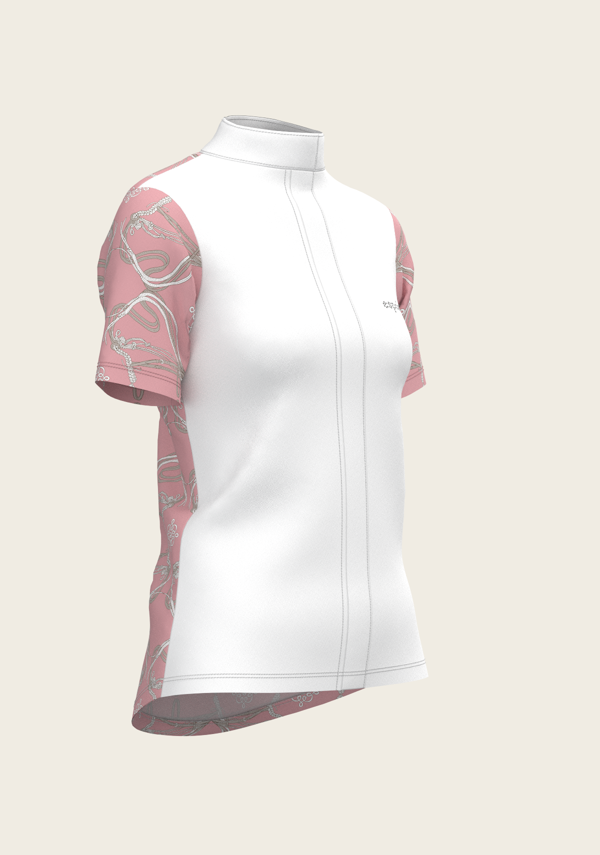 Espoir - Roped Bridles on Rose Short Sleeve Show Shirt