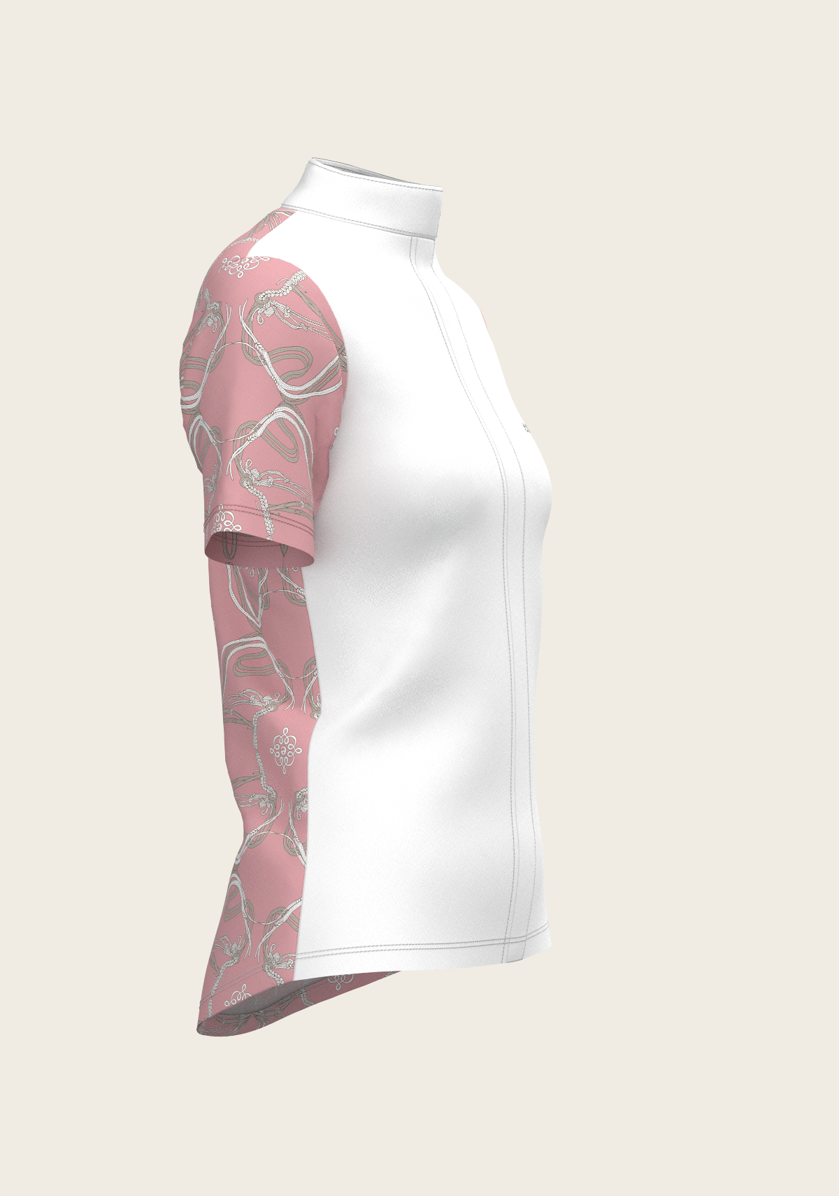Espoir - Roped Bridles on Rose Short Sleeve Show Shirt