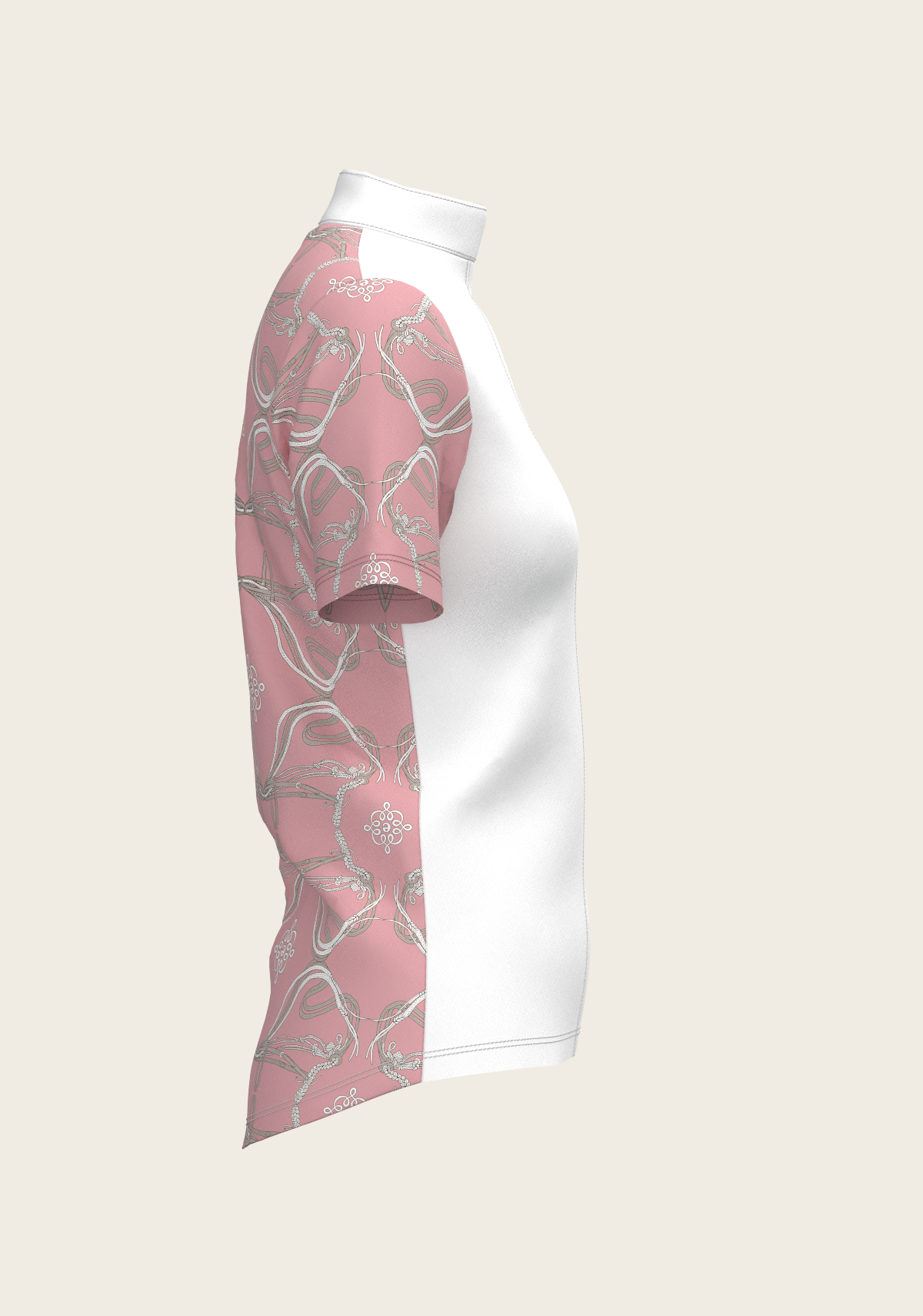 Espoir - Roped Bridles on Rose Short Sleeve Show Shirt