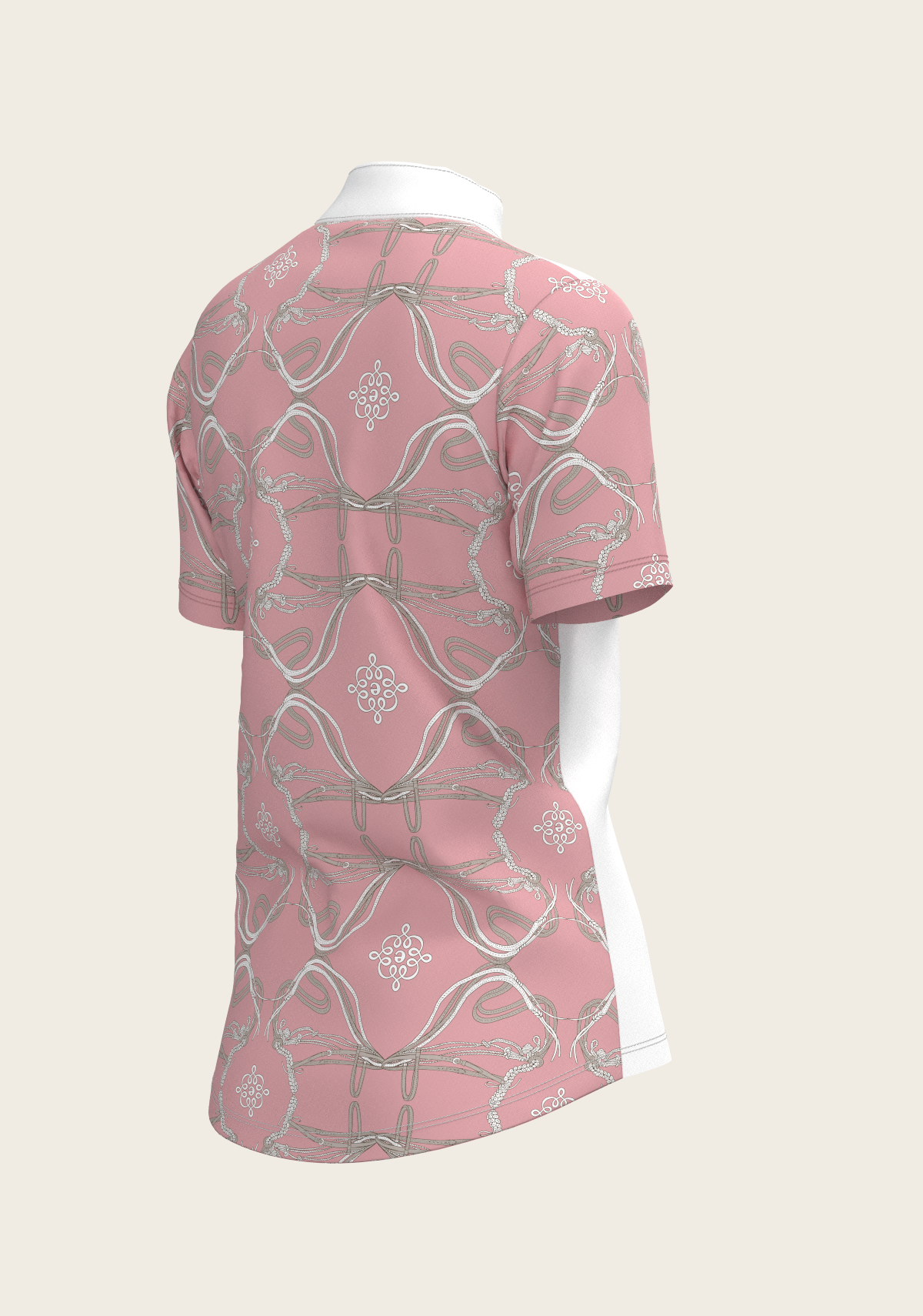 Espoir - Roped Bridles on Rose Short Sleeve Show Shirt