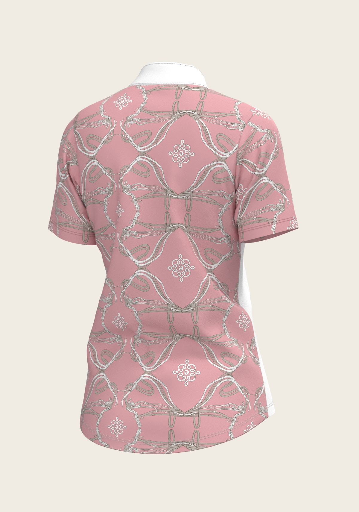 Espoir - Roped Bridles on Rose Short Sleeve Show Shirt