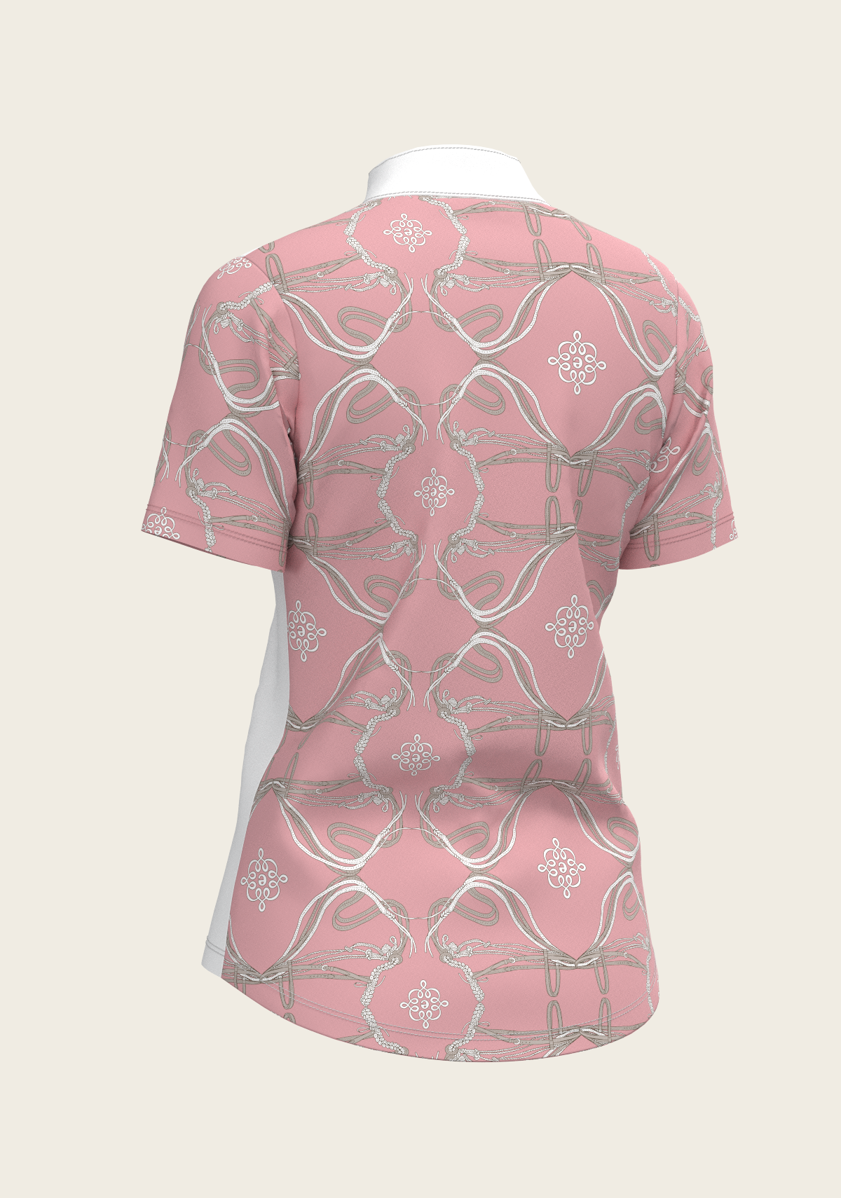 Espoir - Roped Bridles on Rose Short Sleeve Show Shirt