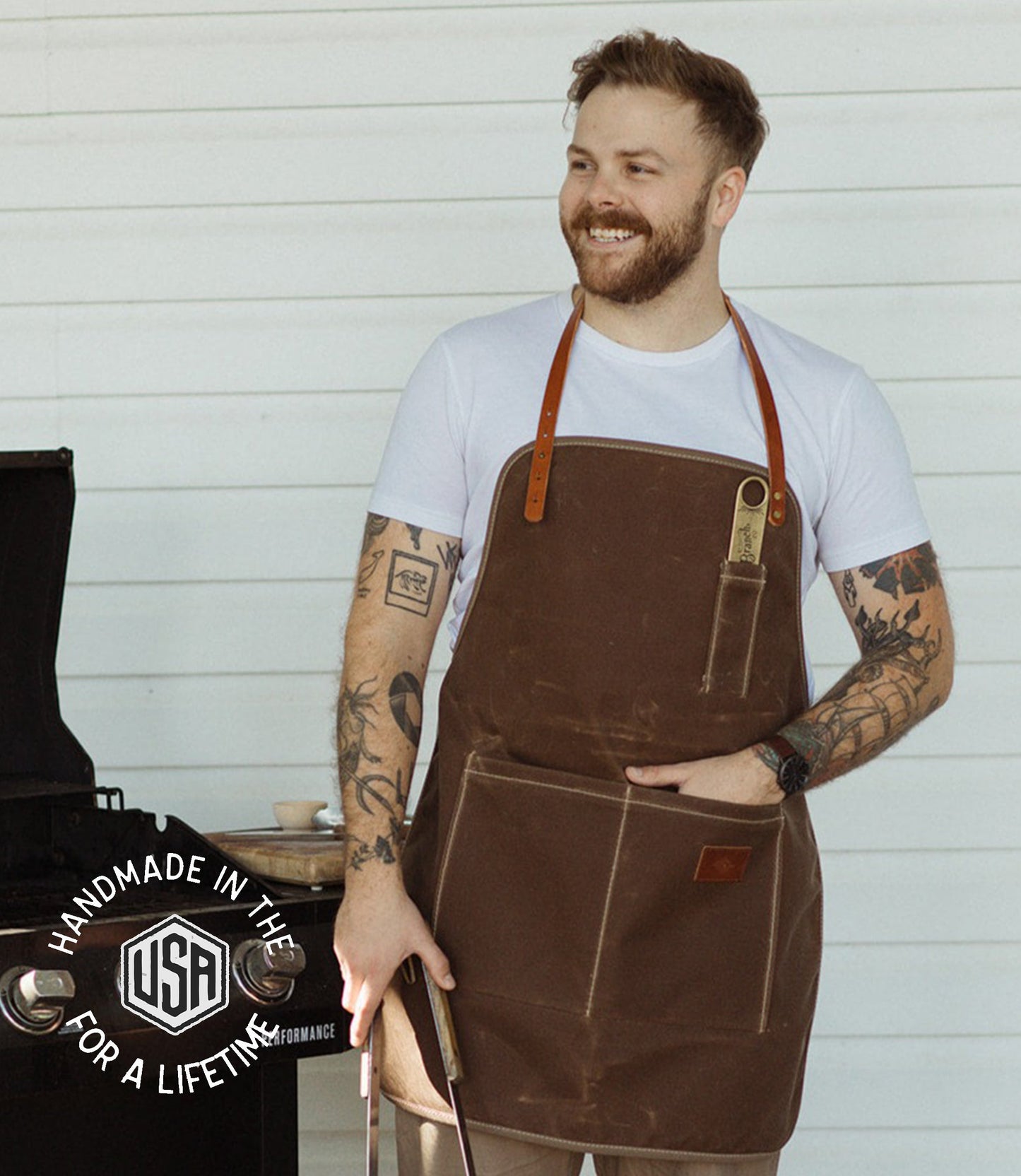 The Local Branch - Waxed Canvas Apron  - USA Made