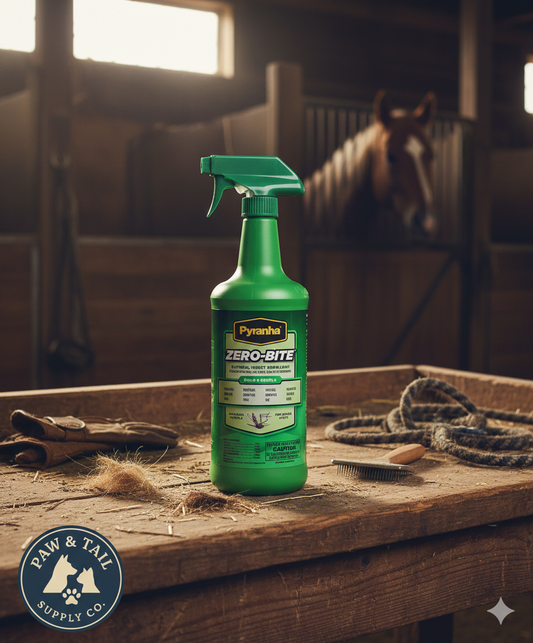 Pyranha Zero-Bite Natural Insect Spray 32 oz Horse Fly Repellent