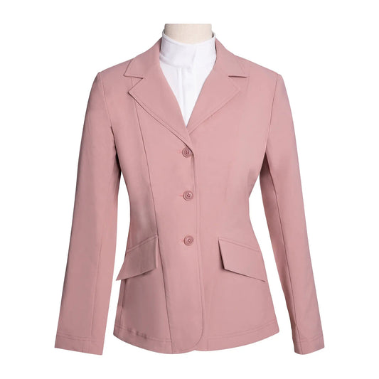 Grand Prix Girls EQJ 3 Button Show Jacket, Rose